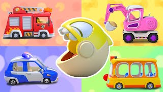 Learn Colors with Street Vehicles  Vehicles Song  Nursery Rhymes amp Kids Songs  BabyBus [upl. by Saw]