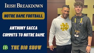 Anthony Sacca Commits To Notre Dame [upl. by Esiuqcaj638]