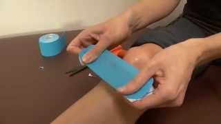 Kinesiology Taping for Runners Knee  Tape Yourself [upl. by Geller]