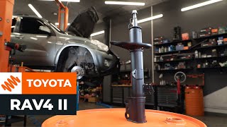 Comment remplacer une jambe de force avant sur TOYOTA RAV4 II TUTORIEL AUTODOC [upl. by Hallagan]