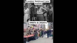 London Petticoat Lane 1960 then 2020s [upl. by Nelloc]