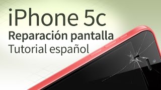 iPhone 5c cambiar pantalla Tutorial español y FAQ [upl. by Markland766]