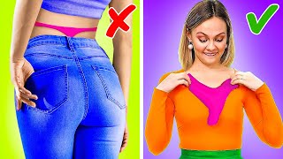 EASY FASHION HACKS  Clothes Tricks And DIY Ideas For Popular Girls And Parents By 123GO Genius [upl. by Mccollum]