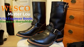 Wesco Boots  Mister Lou 7600 in black Horween CXL Horsehide Strip Wesco since 1918 [upl. by Eellah]