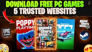 Top 5 Websites To Download PC Games Free 2024  HINDI [upl. by Gerrald]