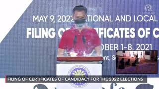 Sherwin Gatchalian seeks Senate reelection files COC [upl. by Mayworm15]