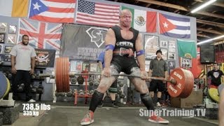 Mark Bell 529 Raw Bench and 739 Equipped Deadlift  2013 CA State Meet  RetroPL [upl. by Nnaael690]