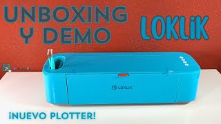 Nuevo Plotter LOKLiK cutting machine Unboxing puesta en marcha y demostración [upl. by Nilesoy]