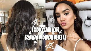 HOW TO STYLE A LOB  DACEY CASH [upl. by Ynafit]