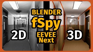 De 2D para 3D Tutorial Fspy  Blender  Eevee Next [upl. by Eednahs]