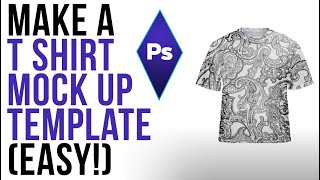 How to Make a T Shirt Template in Adobe Photoshop [upl. by Muldon]