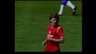 1985 86 FA Charity Shield Everton v Manchester United Full Match [upl. by Nosnhoj]