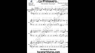 La Primavera Partitura Muy Fácil para Piano Principiantes [upl. by Lynelle]