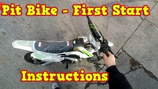 Pit Bike Dirt Bike 110ccm  First Start  Instructions  Test Ride Storm from Nitro Motors [upl. by Devina405]