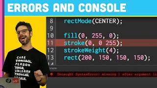 Whoops Errors in the p5js Web Editor 15 [upl. by Aciria]