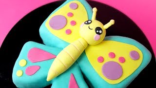 Kawaii Butterfly Cake How to make a butterfly cake [upl. by Hamish]