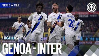 FIRST INTER LEAGUE GOAL ⚽  GENOA 11 INTER  HIGHLIGHTS  SERIE A 2324 ⚫🔵🇬🇧 [upl. by Emanuel836]