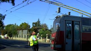 Trolleybus in Budapest  Obus  Trolibusz [upl. by Ddot376]