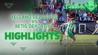 Resumen del partido Yeclano Deportivo  Betis Deportivo 31  CANTERA [upl. by Lyrrad]