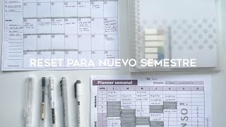 Reset de semestre metas académicas productividad sana materiales y planners GRATIS [upl. by Mcquade]