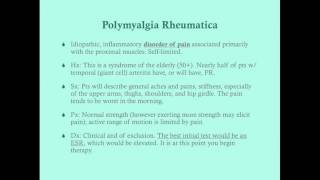 Polymyalgia Rheumatica  CRASH Medical Review Series [upl. by Tuddor]