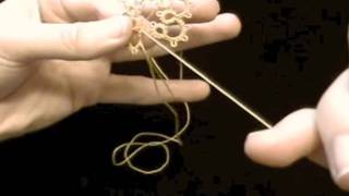 Lesson 10 How to Make a Folded Join in Tatting [upl. by Marcelle]