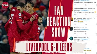 MATIP GETS HIS GOAL  LIVERPOOL 60 LEEDS  LFC FAN REACTIONS [upl. by Anirehs]