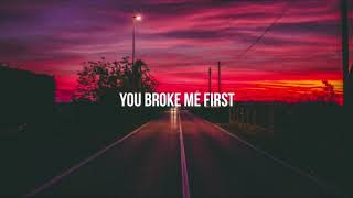 Tate McRae  you broke me first Gryffin Remix Official Lyric Video [upl. by Odoric]