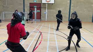 HEMA Longsword Sparring  Maciej Talaga and Duncan McLaren [upl. by Ratna]