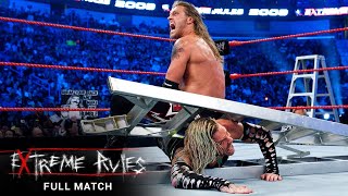 FULL MATCH Edge vs Jeff Hardy – World Heavyweight Championship Ladder Match WWE Extreme Rules 2009 [upl. by Etnomal589]