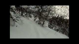 Off Piste powder day in Arcalis Vallnord in Andorra 22nd January 2013 [upl. by Alane]