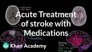 Acute treatment of stroke with medications  NCLEXRN  Khan Academy [upl. by Bonny]