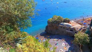 POSITANO Fornillo beach Italy walking tour in 4k [upl. by Irami949]