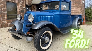 1934 Ford Pickup  V8  SOLD [upl. by Cirenoj]