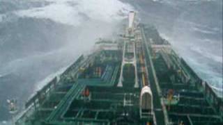 Tanker in big storm [upl. by Nunciata]