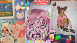 Sketchbook drawing and doodle ideas  Sketchbook Ideas  ART compilation 1 [upl. by Ornstead]