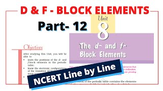 d and f block elements class 12  Potassium dichromate  K2Cr2O7  Part 12 [upl. by Carlyle308]