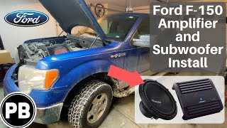 2009  2014 Ford F150 Sub and Amp Install [upl. by Rednav]