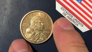 Moneda 1 dólar estadounidense 2000 “Sacajawea” [upl. by Frey60]