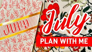 July 2020 Bullet Journal Set Up Red Leaves Theme beginner friendly yas ilaam [upl. by Hnad]