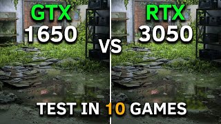 GTX 1650 vs RTX 3050  Test In 10 Games at 1080p  How Big is The Difference [upl. by Lecia]