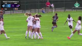 Womens Soccer Amherst vs Tufts  NESCAC Quarterfinal Highlights 102823 [upl. by Pollux460]