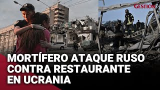 BOMBARDEO RUSO en restaurante de UCRANIA deja FALLECIDOS y 3 sobrevivientes colombianos [upl. by Eibbob]