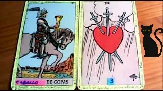 Combinaciones tarot con el CABALLO de COPAS  ARCANOS MENORES DE ESPADAS Por TARA [upl. by Adnilim268]