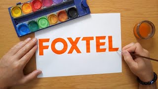 How to draw the FOXTEL logo [upl. by Earlie]