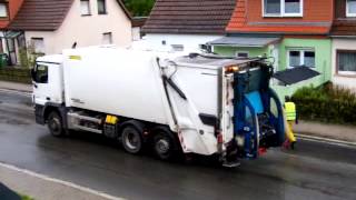 MB Actros Faun Variopress für die gelben Säcke [upl. by Suiramad]