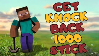 How to Get a Knockback 1000 Stick in Minecraft  Minecraft Tutorial 2024 [upl. by Llertnek]