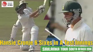 Hansie Cronje 6 Sixes 5 vs Muralitharan 2nd Test  Centurion  Srilanka Tour Of South Africa 1998 [upl. by Zelten]