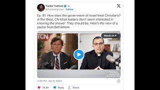 Tucker Carlson slams ProIsrael Christians [upl. by Chelsae]