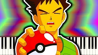 THE MOST INSANE POKEMON BATTLE MUSIC Gym Leader Battle from Pokemon RedBlue  Piano Tutorial [upl. by Fessuoy]